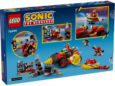 Klocki Lego Sonic the Hedgehog 76999 Super Sonic kontra Egg Drillster, 590 elementów, oryginalne klocki dla fanów gry i filmu, wiek dziecka 8+