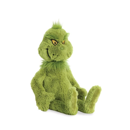Grinch, maskotka pluszowy klasyczny zielony Grinch, 45 cm, plusz wysokiej jakości, oryginalny pluszak na licencji