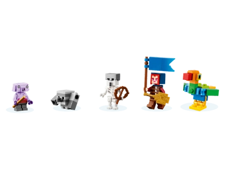 Klocki LEGO MINECRAFT LEGENDS 21257 Decydujące starcie z Dewastatorem, 420 elementów, duża figurka boss Dewastator, figurki, oryginalne klocki z gry, wiek dziecka 8+