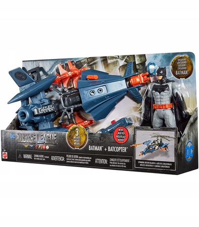 Liga Sprawiedliwości, Figurka Batman 15 cm i Batcopter