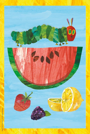 Bardzo Głodna Gąsienica, Puzzle 3 x 24 el., 3 układanki w jednym pudełku, dla dzieci w wieku 3+