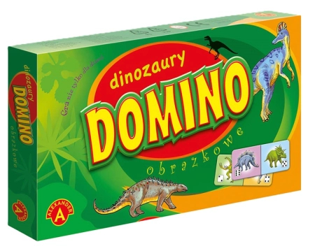 Dinozaury: Domino - gra obrazkowa z dinozaurami