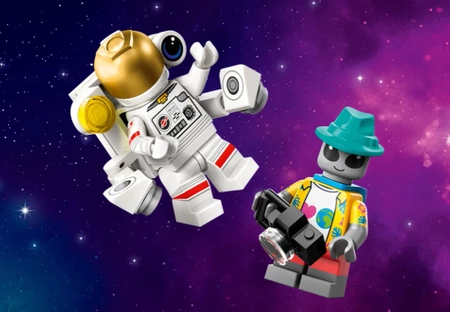 Klocki Lego Minifigures 71046 Kosmos, jedna mini figurka w zestawie, 26 seria, 12 różnych figurek do zebrania, zabawka dla dzieci w wieku 5 lat+