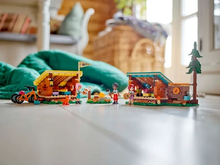Klocki Lego Friends 42624 Przytulne domki na letnim obozie, 437 elementów, oryginalne, wysoka jakość, doskonały prezent dla dziewczynki 7+