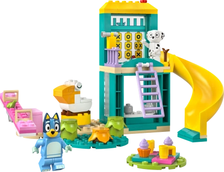 Klocki Lego Bluey 11201 Blue i Łatka na placu zabaw, 104 elementy, wiek dziecka 4+