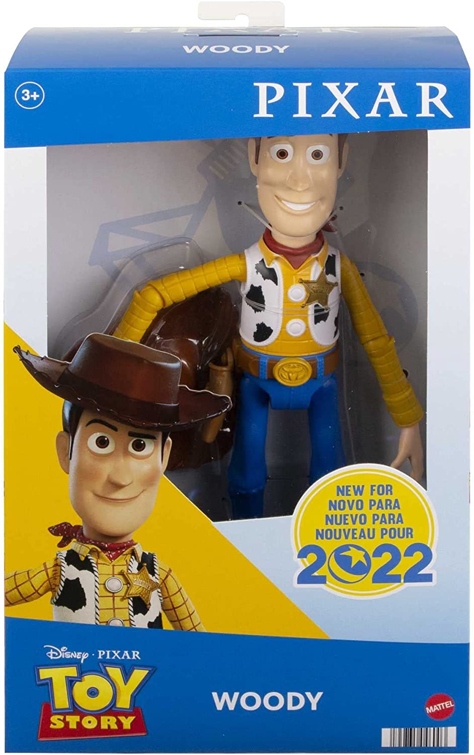 Mattel, Toy Story, Figurka Kowboj Chudy z kapeluszem, 31 cm, ruchome elementy, dla fanów bajki w