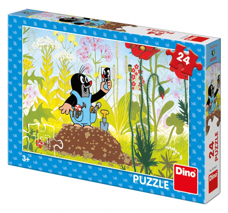 Puzzle Krecik i spodenki, Krecik i Przyjaciele, Dino, 24 el.