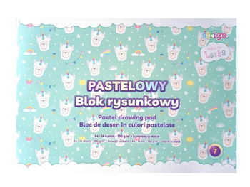 Kolorowy blok rysunkowy Hejka, tu Lenka, pastelowe kolory