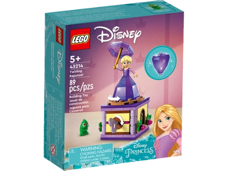 Klocki Lego Disney Princess 43214 Wirująca Roszpunka, 89 elementów, zestaw dla dziewczynki, idealny na prezent, wiek 5 lat+