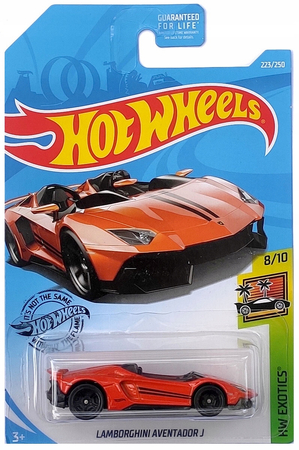 Hot Wheels, Autko resorak Lamborghini Aventador J, seria Exotics