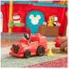 Disney Junior, Myszka Miki, Remiza strażacka z dźwiękami, 4 figurki: Miki, Kaczor Donald, Pluto i kotek, duża zestaw, oryginalna licencyjna zabawka, wiek dziecka 3+
