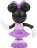 Disney Junior, Myszka Minnie, Figurka Myszki w fioletowej sukience, 7 cm, można poruszać rączkami, oryginalna zabawka, dla dziewczynek w wieku 3 lata+