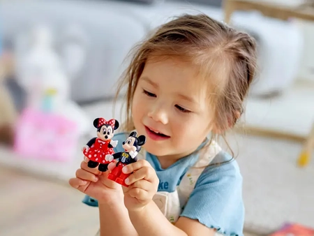 Klocki Lego Duplo 10941 Urodzinowy pociąg myszek Miki i Minnie, seria Disney, 22 elementy, idealny prezent dla dzieci 2+