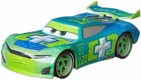 Mattel, Cars, Auta 3, zielony resorak samochodzik z bajki, Noah Gocek, wykonany z metalu i plastiku, wiek dziecka 3+
