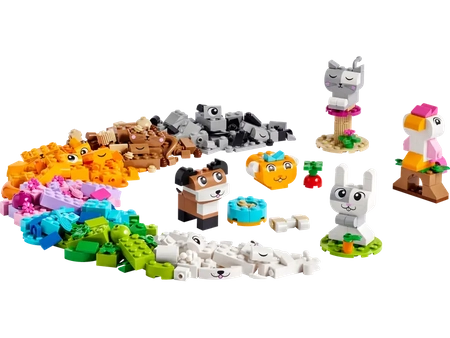 Klocki Lego Classic 11034 Kreatywne zwierzątka, 450 elementów, oryginalne, dla dzieci 5+, super prezent dla chłopca lub dziewczynki