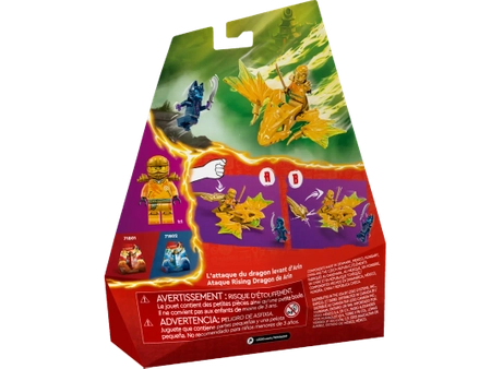 Klocki Lego NINJAGO 71803 Atak powstającego smoka Arina, 27 el., 2 figurki i smok, z serii bajek o ninja, wysoka jakość, oryginalne klocki, pasuje do innych zestawów, wiek dziecka 6+