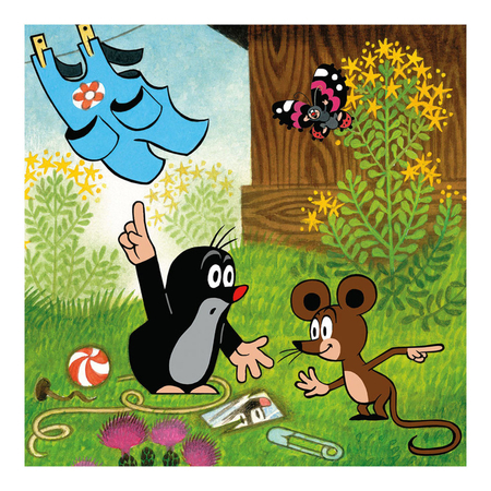 Puzzle 3-w-1 Krecik i spodenki, Dino, 3 x 55 el.