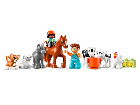 Klocki Lego Duplo 10416 Opieka nad zwierzętami na farmie, 74 elementy, oryginalne klocki, idealny prezent dla dzieci 2+