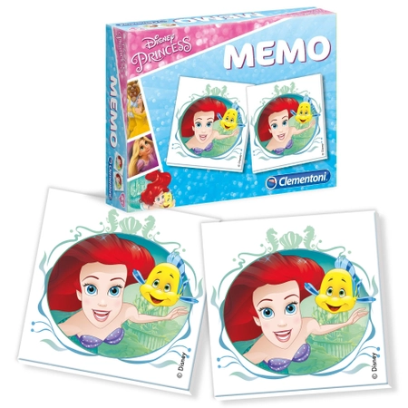 Księżniczki Disneya, Arielka Mała Syrenka, gra pamięciowa Memory Memos, 48 kart