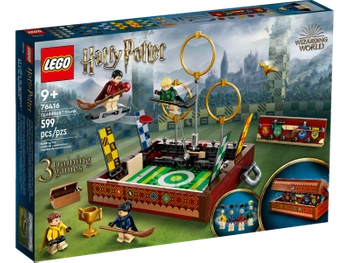 Klocki Lego Harry Potter 76416 Quidditch - Kufer, 599 elementów, boisko do quidditcha, 4 figurki, oryginalne klocki, zestaw z filmu, wiek dziecka 9 lat+