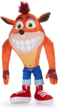 Crash Bandicoot, Maskotka pluszowa uśmiechnięty Bandicoot 30 cm, miły plusz, dla fanów gry