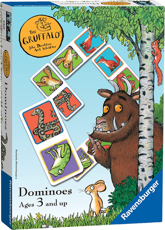 Ravensburger, Gruffalo, Domino obrazkowe dla dzieci, 28 el. dla dzieci w wieku 3+