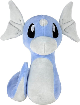 Pokemon, Maskotka pluszowa niebieski Dratini, 21/23 cm, oryginalna zabawka, solidny pluszak, bardzo miły w dotyku, producent Jazwares, wiek dziecka 2+