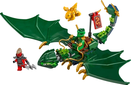 Klocki Lego Ninjago 71829 Zielony leśny smok Lloyda, 128 elementów, oryginalne klocki dla fanów Ninjago 6+, nowość od Lego