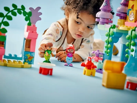 Klocki Lego Duplo 10435 Magiczny podwodny pałac Arielki, 116 elementów, oryginalne, idealne klocki dla najmłodszych dzieci 2+