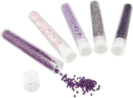 Buki Be Teens, Tuba z perełkami, Fioletowe koraliki, PE008