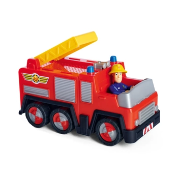 Simba, Strażak Sam, Figurka strażaka i samochód strażacki Jupiter z ruchomą drabiną, dla fanów bajki, fajny prezent, dla dzieci w wieku 3+