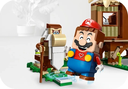 Klocki Lego Super Mario 71424 Domek na drzewie Donkey Konga — zestaw rozszerzający, 555 elementów, idealny prezent dla fanów gry, zabawka dla ośmiolatków i starszych dzieci