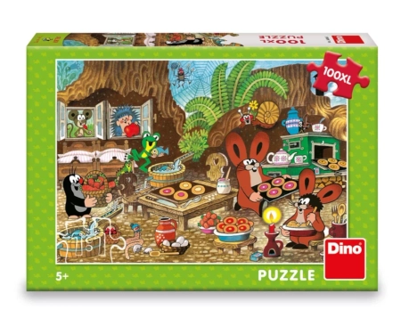 Krecik i Przyjaciele, Puzzle XL dla dzieci, Krecik w kuchni, 100 el.