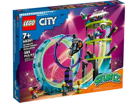 Klocki Lego City Stuntz 60361 Ekstremalne Wyzwanie Kaskaderskie, 385 elementów, dla dzieci  7+, oryginalne, idealne jako prezent