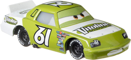 Disney Pixar Auta Cars Samochód zielony resorak James CleanAir, metalowe nadwozie | Producent Mattel | Idealny prezent dla małych fanów w wieku 3+ 