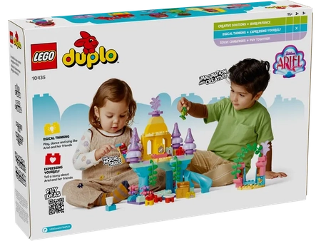 Klocki Lego Duplo 10435 Magiczny podwodny pałac Arielki, 116 elementów, oryginalne, idealne klocki dla najmłodszych dzieci 2+