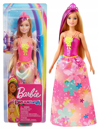 Lalka Barbie księżniczka - Dreamtopia - Mattel - GJK13