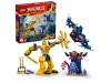 Klocki Lego Ninjago 71804 Mech bojowy Arina, 104 elementy, oryginalne klocki, figurka ninja i figura wojownika Wilczej Maski, dla czterolatków i starszych
