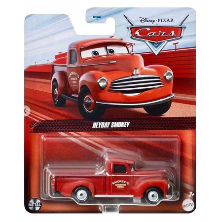 Disney Pixar Cars Auta, Samochód resorak pick up Młody Szpachel Heyday Smokey, metalowe nadwozie, dla fanów bajki, zabawka dla trzylatka