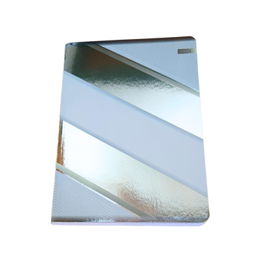 Zeszyt A5/80k w Kratkę Pasy Srebrno-Złote Beniamin