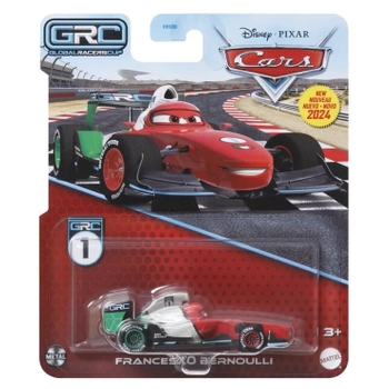 Disney Pixar Cars Auta, resorak samochodzik wyścigówka Francesco Bernoulli, wersja GRC Global Racers Cup