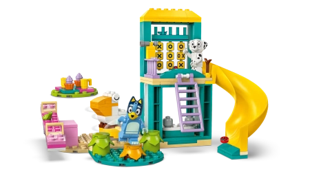 Klocki Lego Bluey 11201 Blue i Łatka na placu zabaw, 104 elementy, wiek dziecka 4+