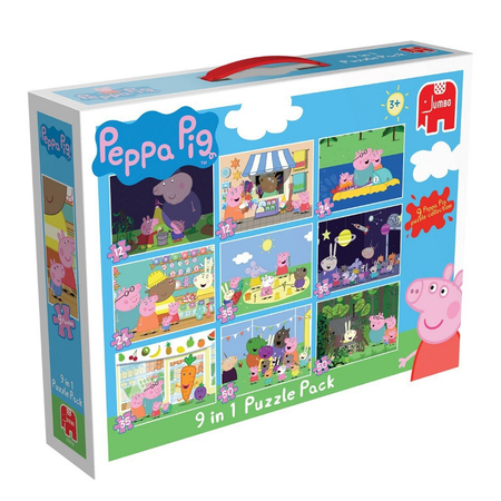 Puzzle 9w1 - Świnka Peppa - 12-24-35-50 el.