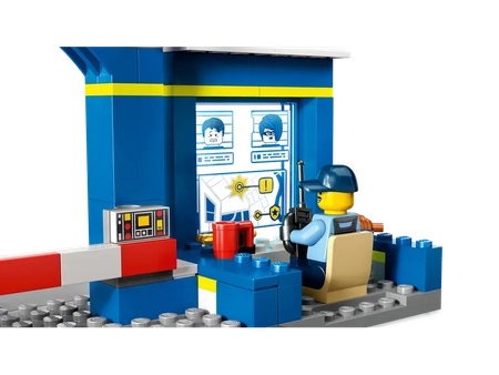 Klocki Lego City 60370 Posterunek policji - pościg, 172 elementy, dla dzieci 4+, idealne jako prezent dla chłopca