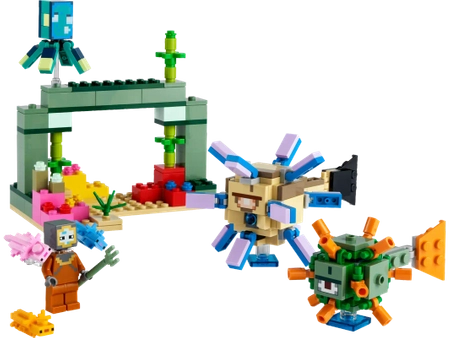 Klocki Lego Minecraft 21180, Walka ze strażnikami, 255 el., dla fanów gry w wieku 8+