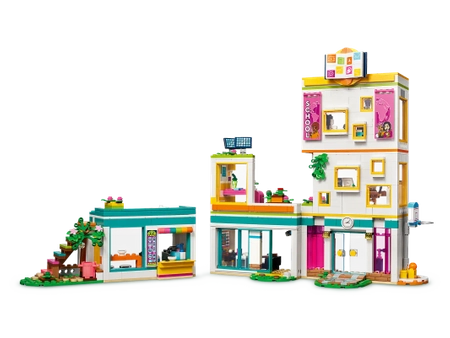 Klocki Lego Friends 41731 Międzynarodowa szkoła w Heartlake, 985 elementów, oryginalny duży zestaw, 5 mini laleczek, budynek szkoły z klasami, idealny pomysł na prezent dla dziewczynek w wieku 8 lat+