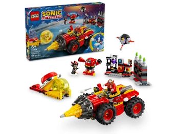 Klocki Lego Sonic the Hedgehog 76999 Super Sonic kontra Egg Drillster, 590 elementów, oryginalne klocki dla fanów gry i filmu, wiek dziecka 8+