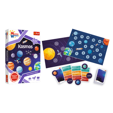 Kosmos - edukacyjna gra planszowa - Mistrz wiedzy - Trefl