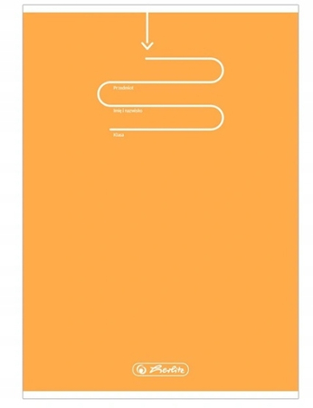 Herlitz, Zeszyt w kratkę, format A5, 60 kartek, Pomarańczowa okładka, seria Color Blocking, gramatura 70g