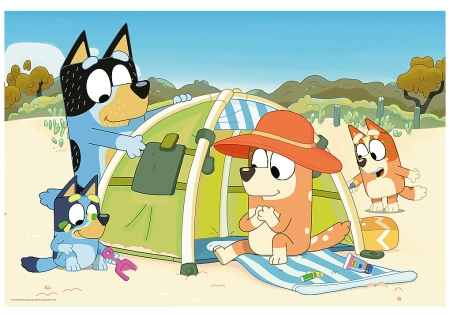 Bluey, Puzzle Maxi 24 el. układanka 60 x 40 cm dla dzieci w wieku 3+, oryginalna od Trefla